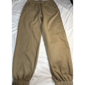 Womens Classic Fleece High Rise Sweatpants Loose Fit Full Length DSG Medium New